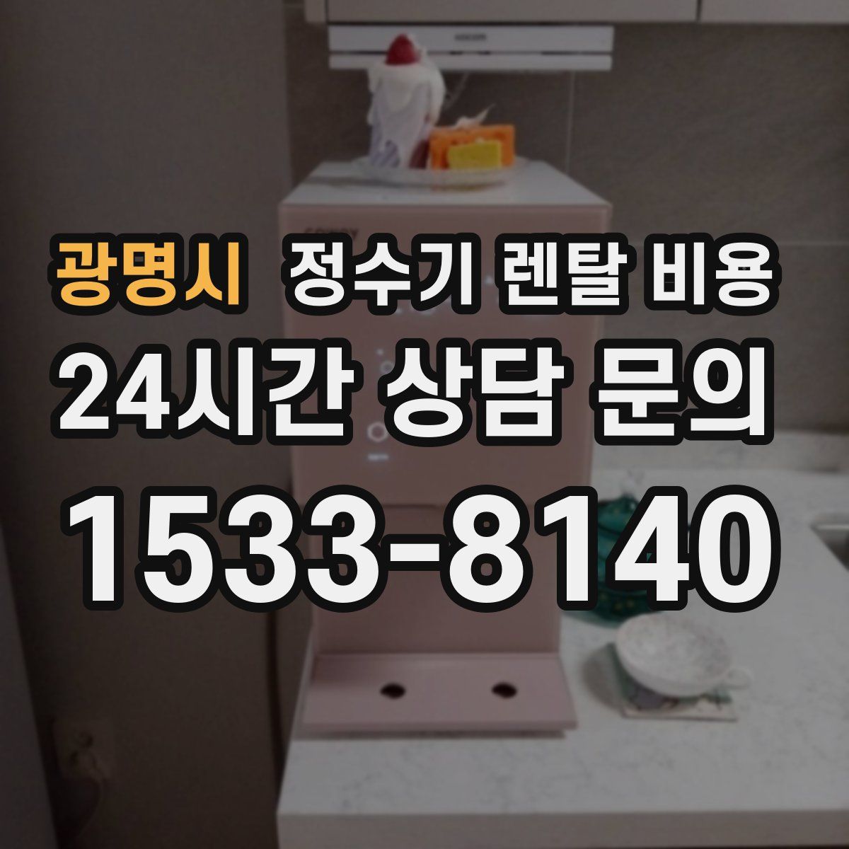 광명시 정수기 렌탈 비용