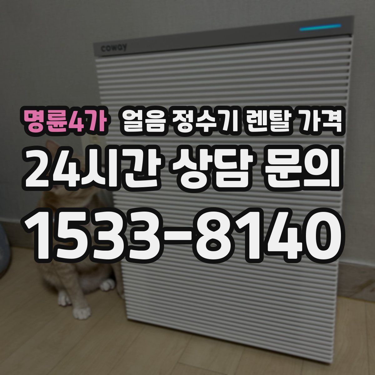 명륜4가 얼음 정수기 렌탈 가격