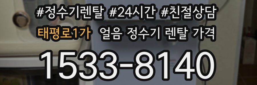 태평로1가 얼음 정수기 렌탈 가격