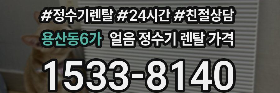 용산동6가 얼음 정수기 렌탈 가격