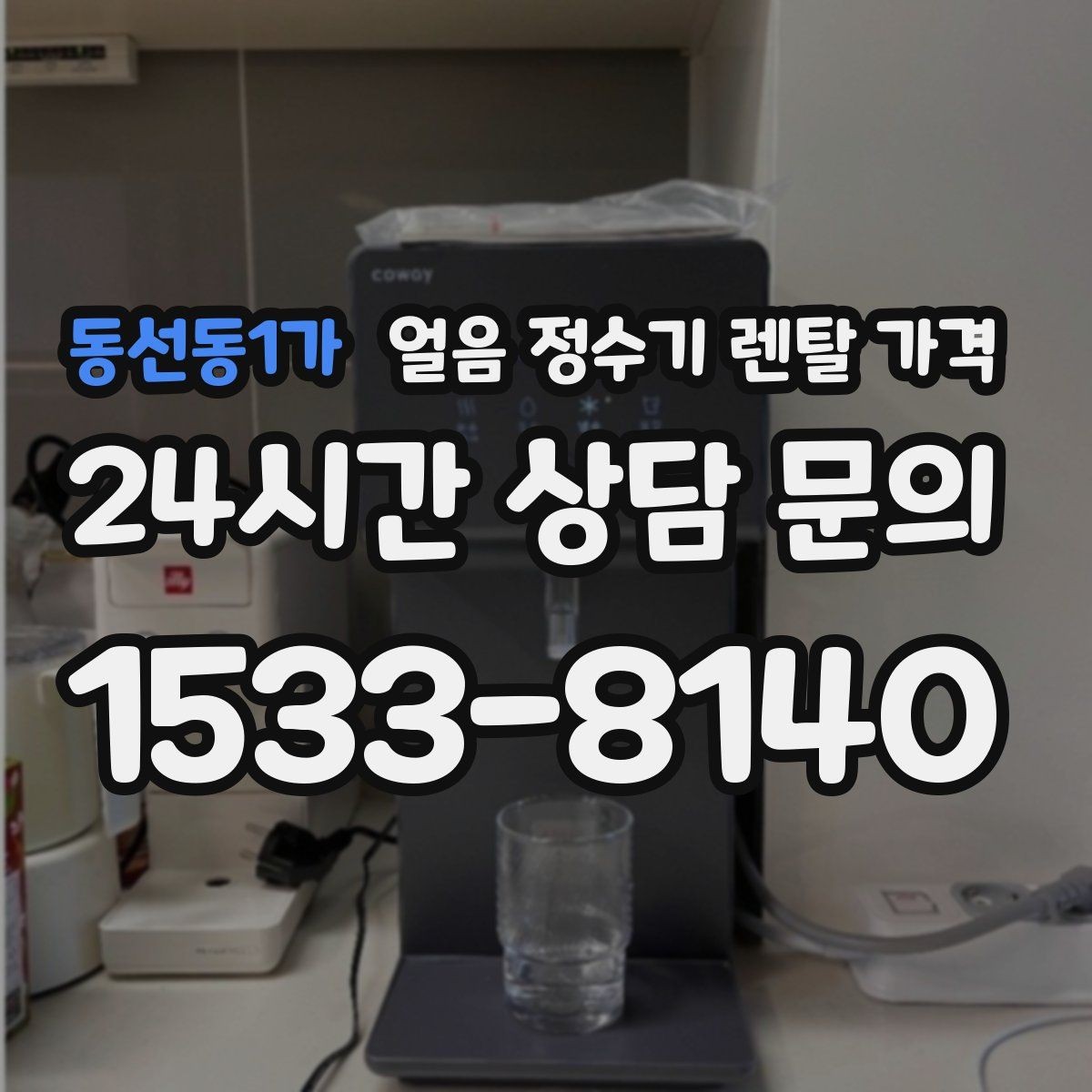 동선동1가 얼음 정수기 렌탈 가격 싱크대형과 스탠드형 비교