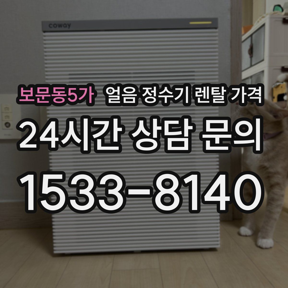 보문동5가 얼음 정수기 렌탈 가격