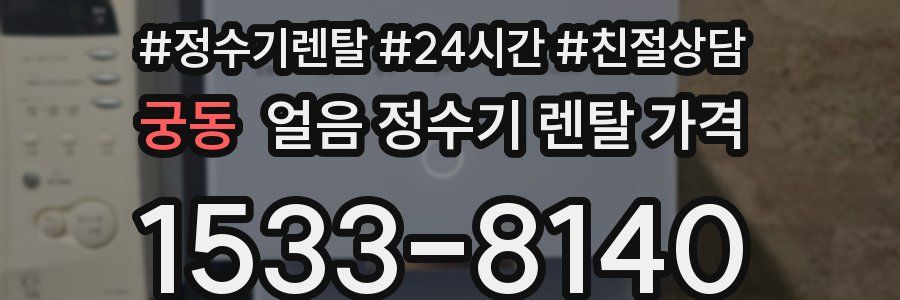 궁동 얼음 정수기 렌탈 가격