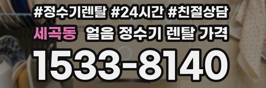 세곡동 얼음 정수기 렌탈 가격