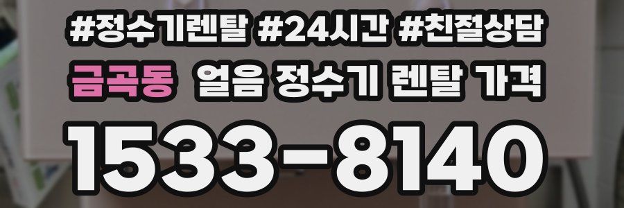 금곡동 얼음 정수기 렌탈 가격
