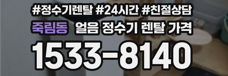 죽림동 얼음 정수기 렌탈 가격