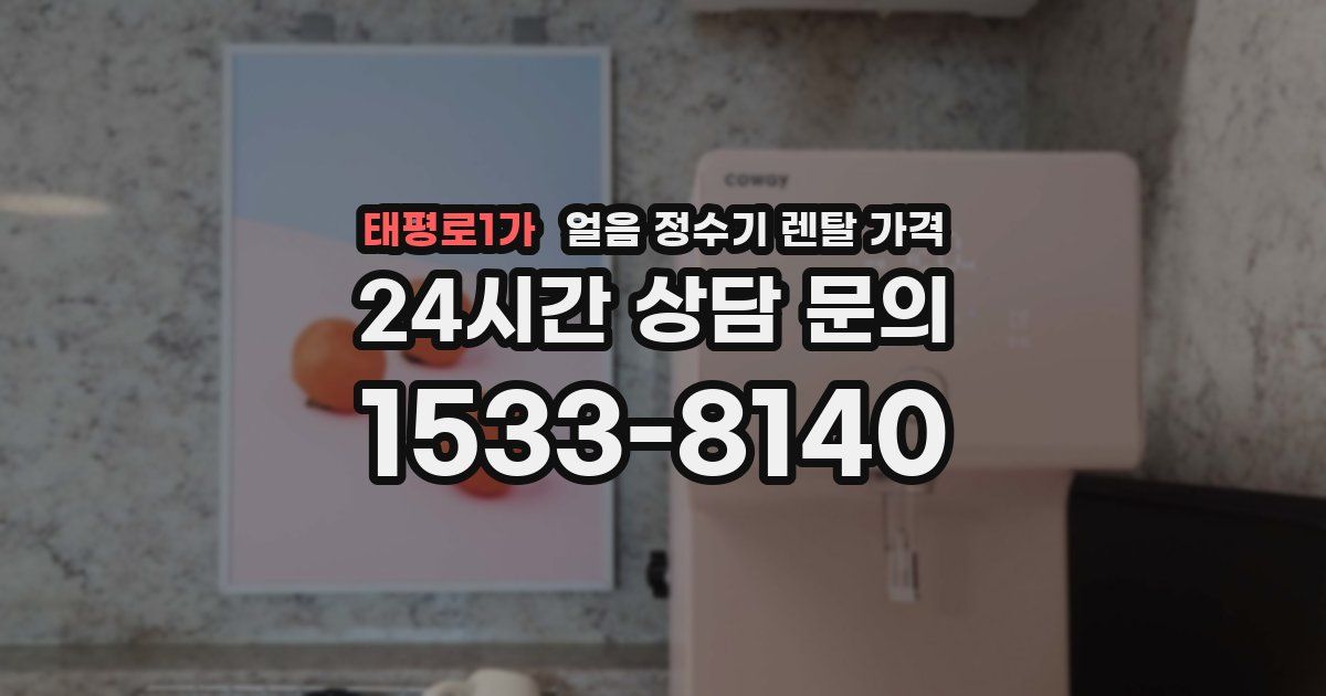 태평로1가 얼음 정수기 렌탈 가격