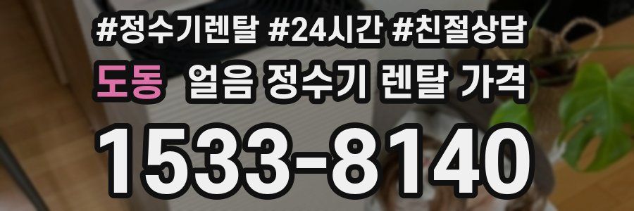 도동 얼음 정수기 렌탈 가격