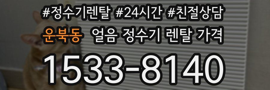 운북동 얼음 정수기 렌탈 가격