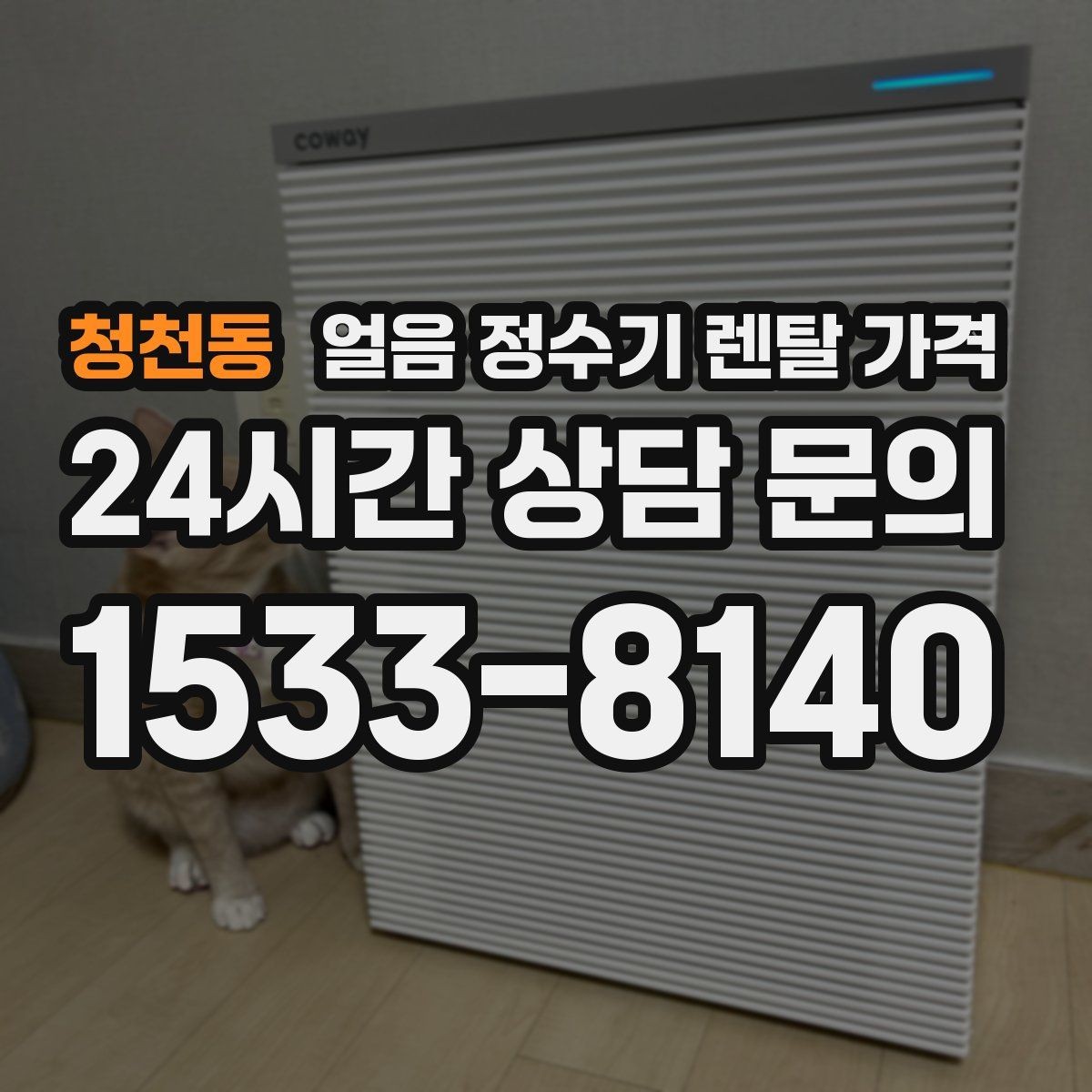 청천동 얼음 정수기 렌탈 가격 싱크대형과 스탠드형 차이