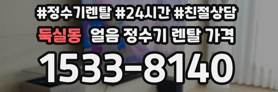 둑실동 얼음 정수기 렌탈 가격