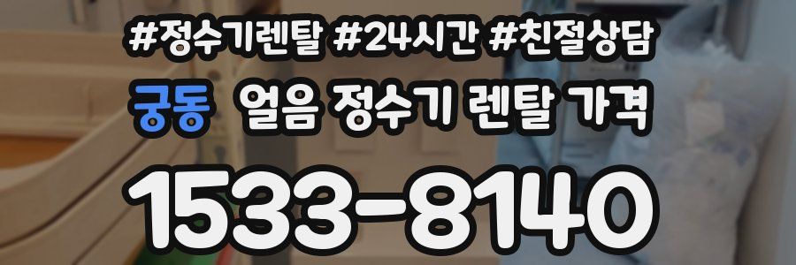 궁동 얼음 정수기 렌탈 가격