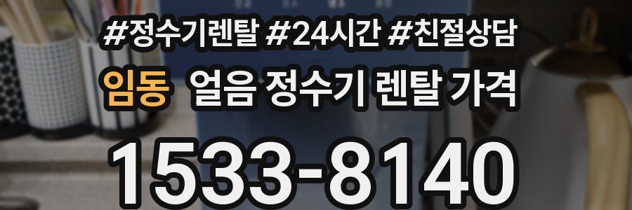 임동 얼음 정수기 렌탈 가격