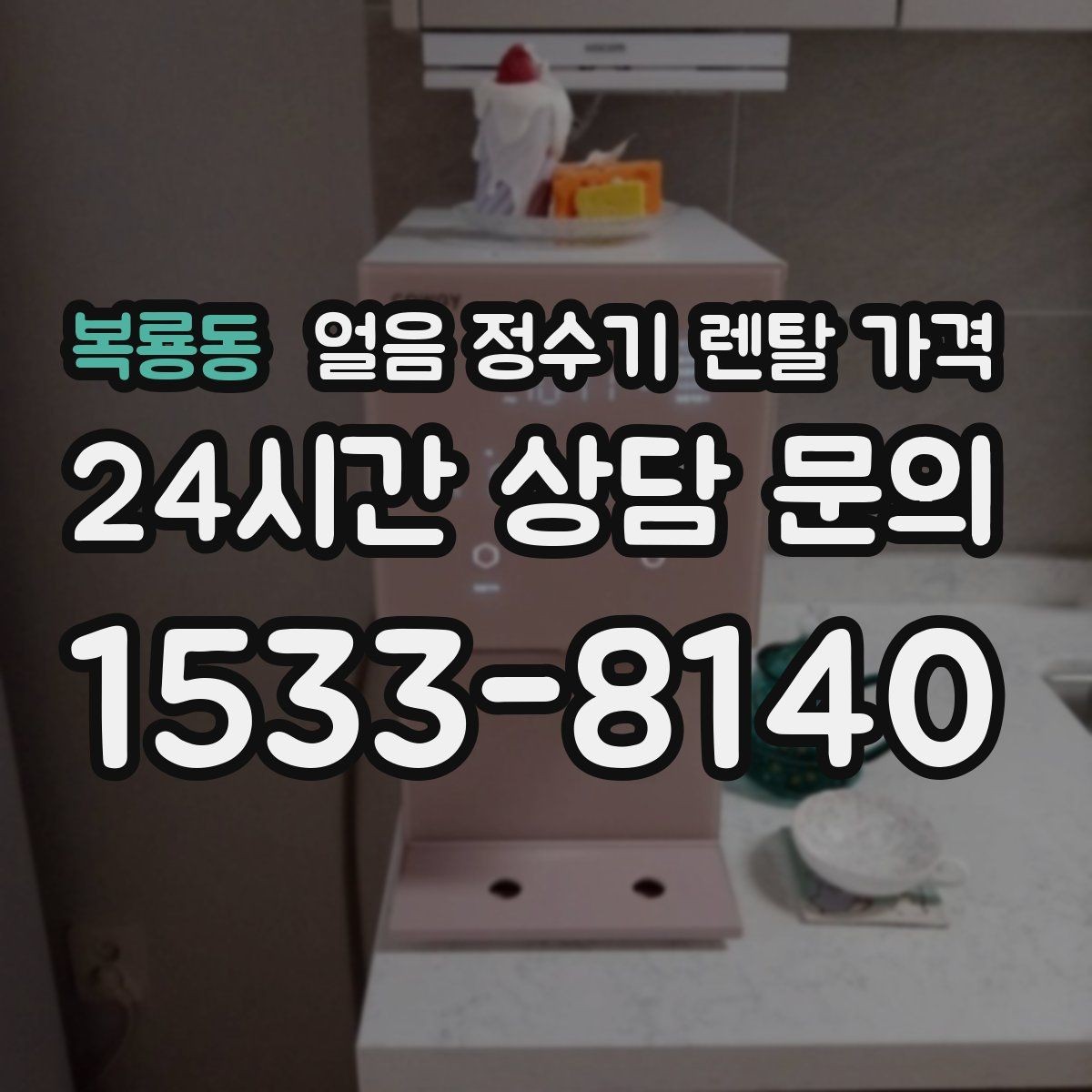 복룡동 얼음 정수기 렌탈 가격 싱크대형과 스탠드형 비교