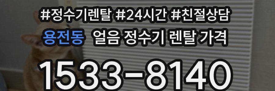 용전동 얼음 정수기 렌탈 가격