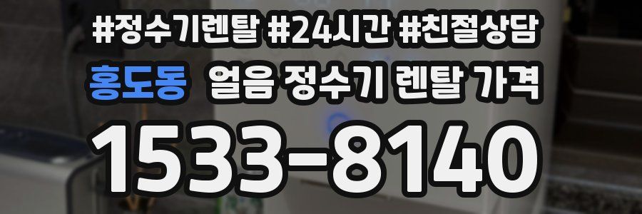 홍도동 얼음 정수기 렌탈 가격
