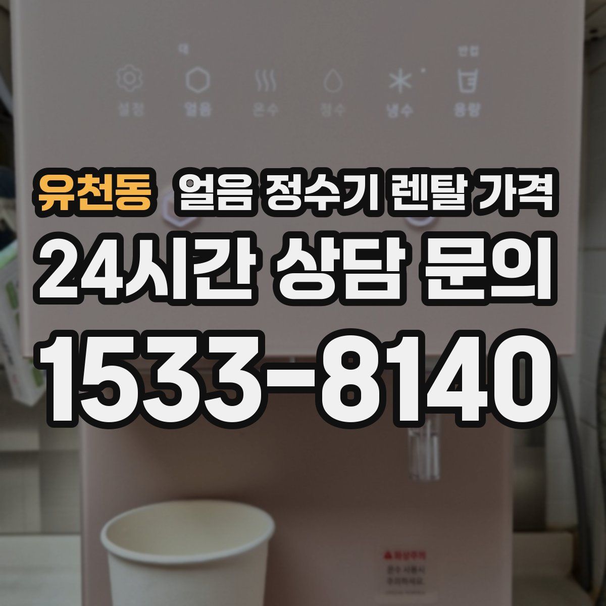 유천동 얼음 정수기 렌탈 가격