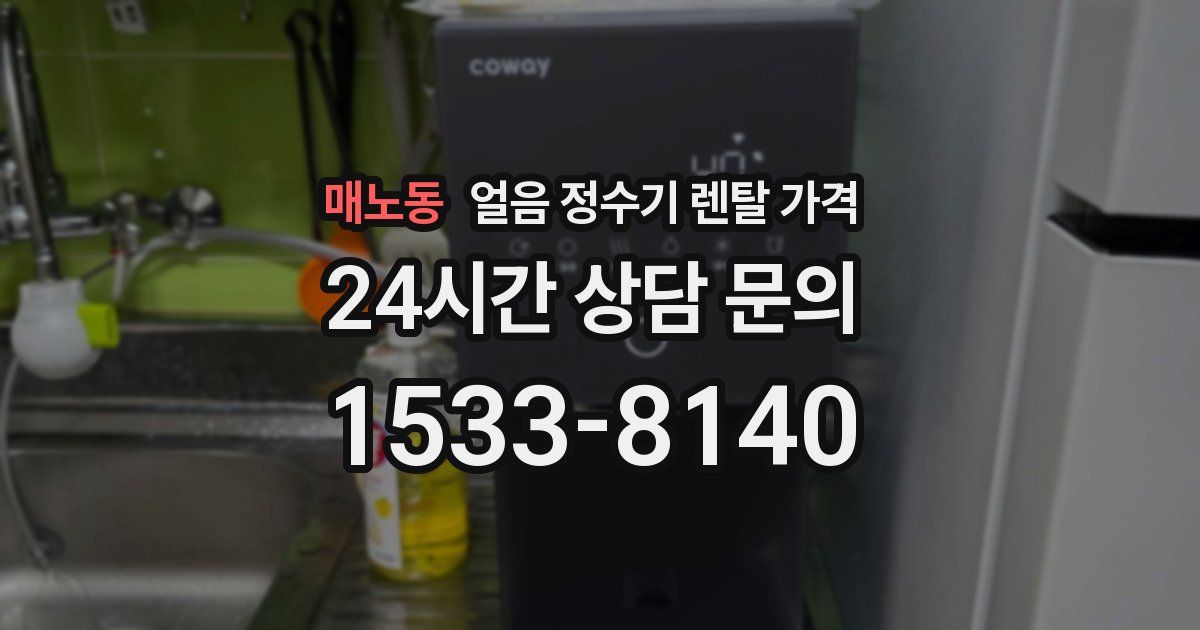 매노동 얼음 정수기 렌탈 가격