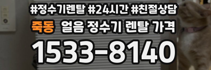 죽동 얼음 정수기 렌탈 가격