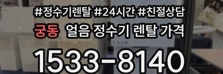 궁동 얼음 정수기 렌탈 가격