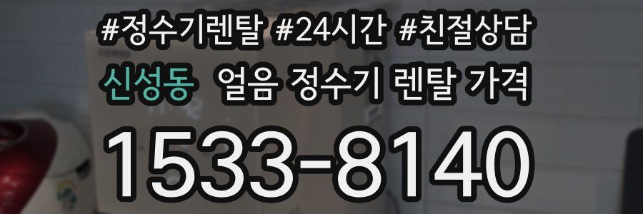 신성동 얼음 정수기 렌탈 가격