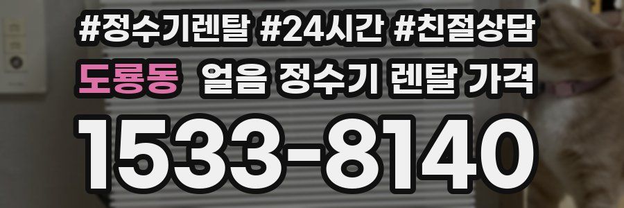 도룡동 얼음 정수기 렌탈 가격