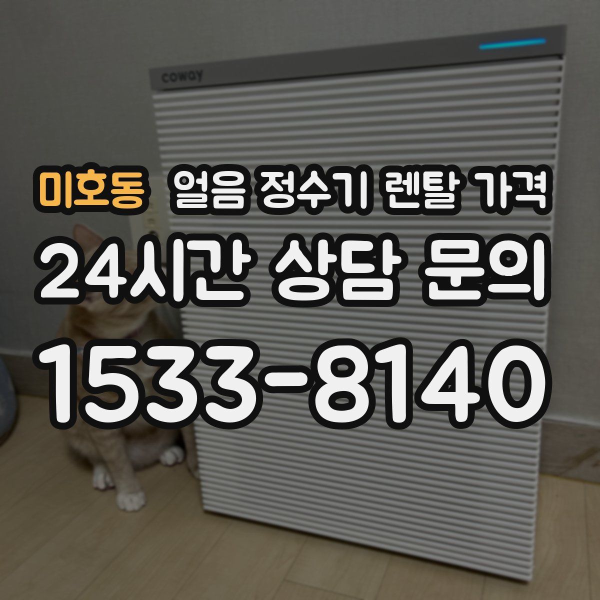 미호동 얼음 정수기 렌탈 가격