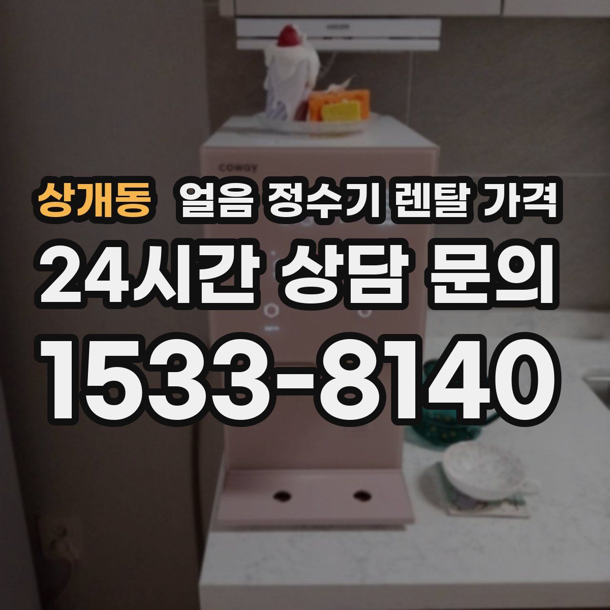 상개동 얼음 정수기 렌탈 가격