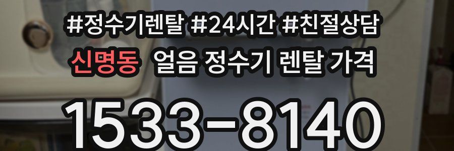 신명동 얼음 정수기 렌탈 가격