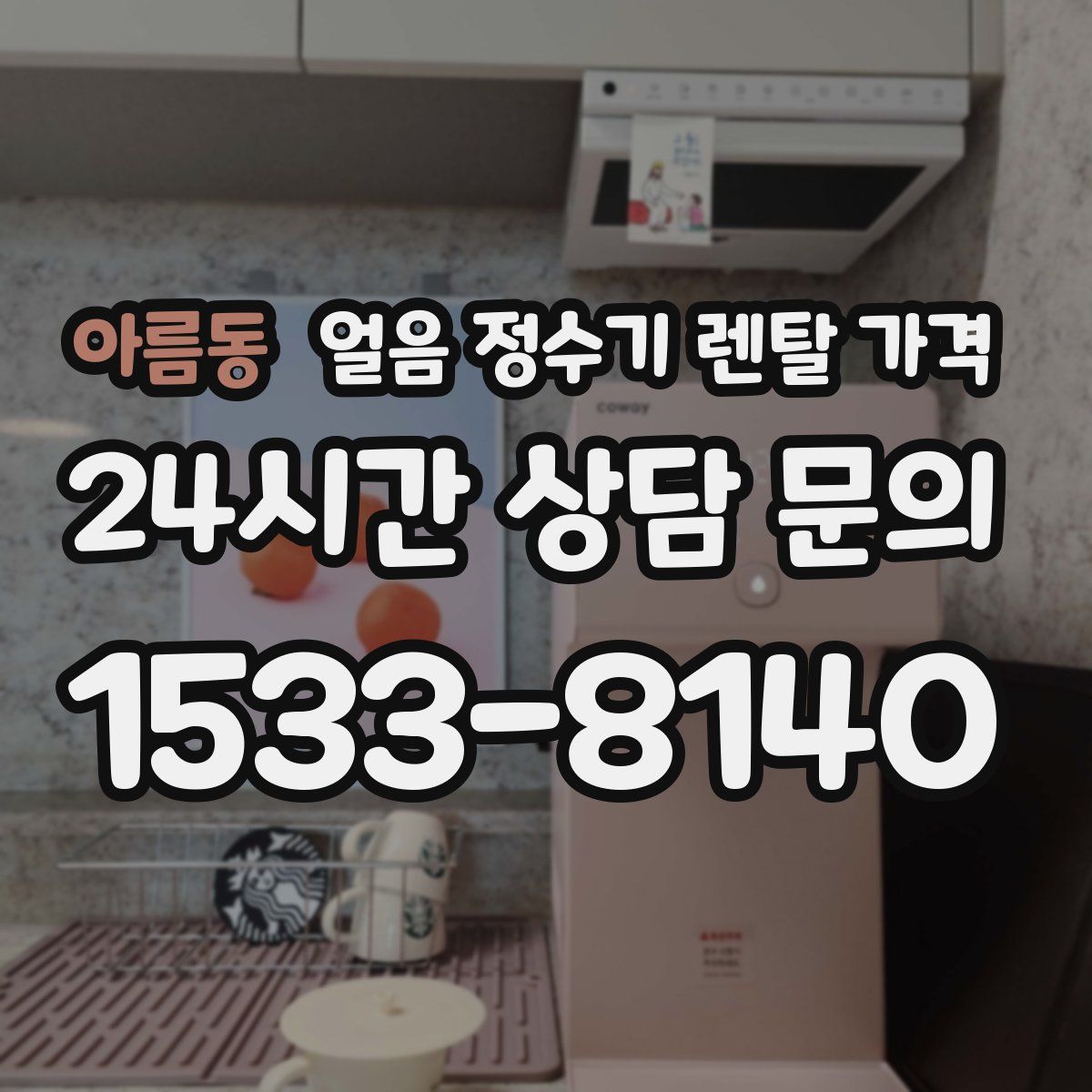 아름동 얼음 정수기 렌탈 가격