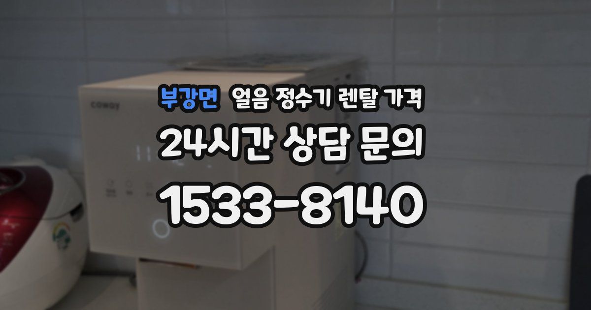 부강면 얼음 정수기 렌탈 가격