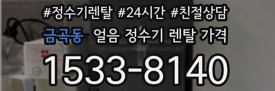 금곡동 얼음 정수기 렌탈 가격