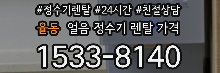 율동 얼음 정수기 렌탈 가격