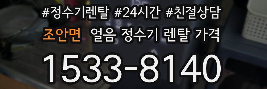 조안면 얼음 정수기 렌탈 가격