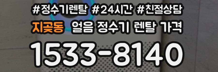 지곶동 얼음 정수기 렌탈 가격