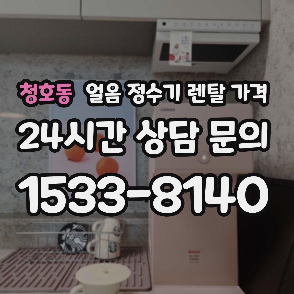 청호동 얼음 정수기 렌탈 가격