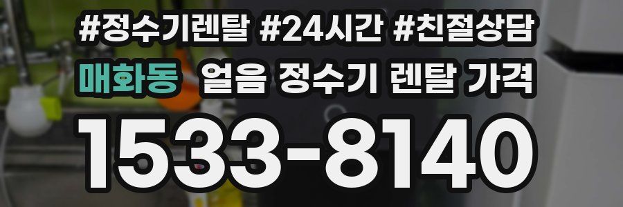 매화동 얼음 정수기 렌탈 가격