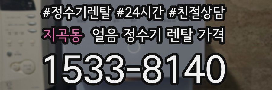 지곡동 얼음 정수기 렌탈 가격
