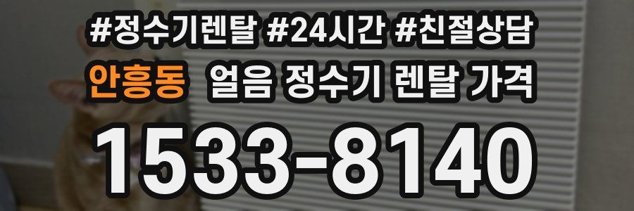 안흥동 얼음 정수기 렌탈 가격