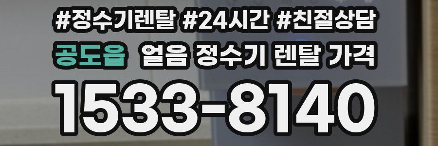 공도읍 얼음 정수기 렌탈 가격