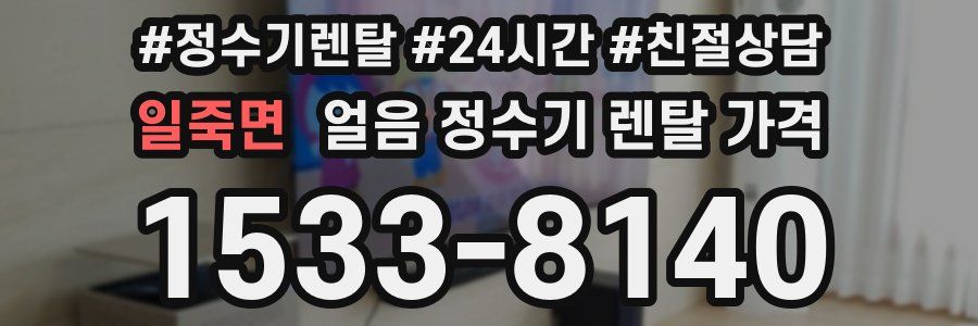 일죽면 얼음 정수기 렌탈 가격