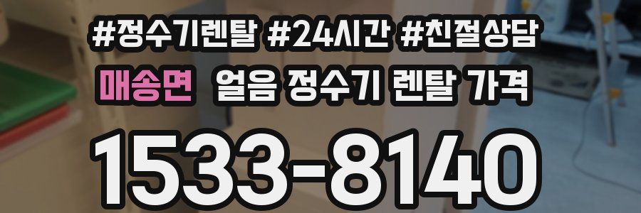 매송면 얼음 정수기 렌탈 가격