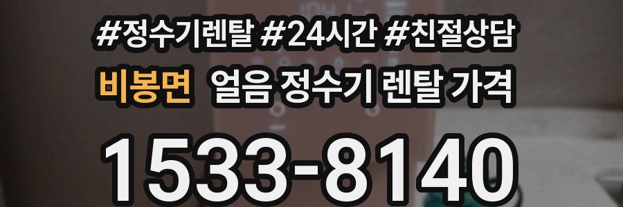 비봉면 얼음 정수기 렌탈 가격