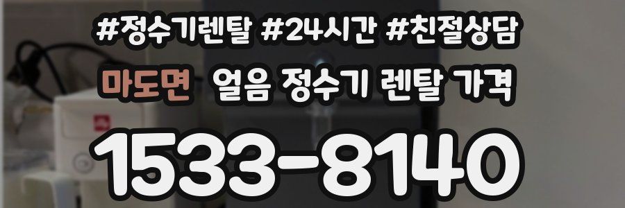 마도면 얼음 정수기 렌탈 가격