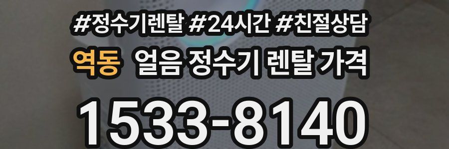 역동 얼음 정수기 렌탈 가격