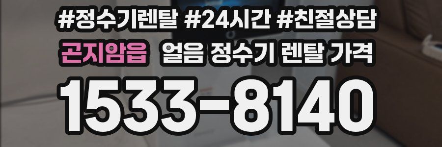 곤지암읍 얼음 정수기 렌탈 가격