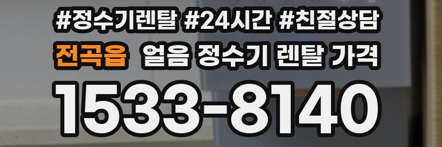 전곡읍 얼음 정수기 렌탈 가격