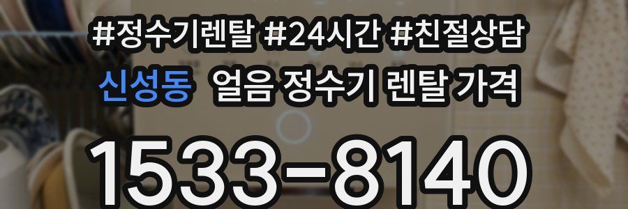 신성동 얼음 정수기 렌탈 가격