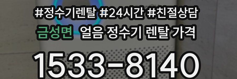 금성면 얼음 정수기 렌탈 가격