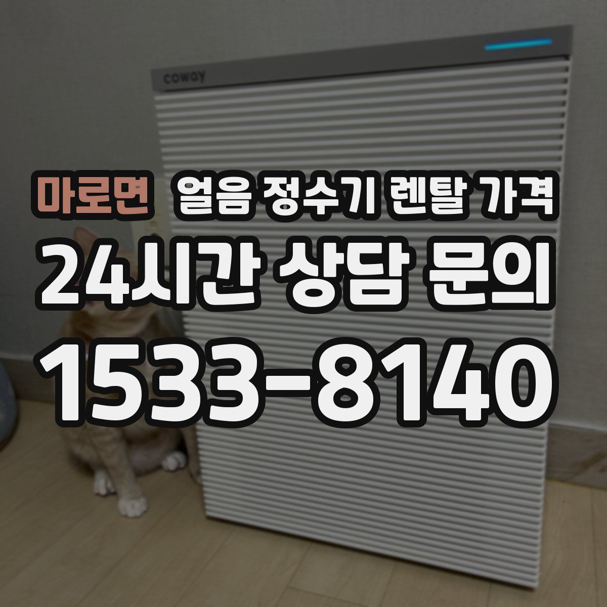 마로면 얼음 정수기 렌탈 가격